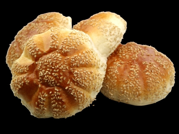 Witte bolletjes sesam per 4 st.